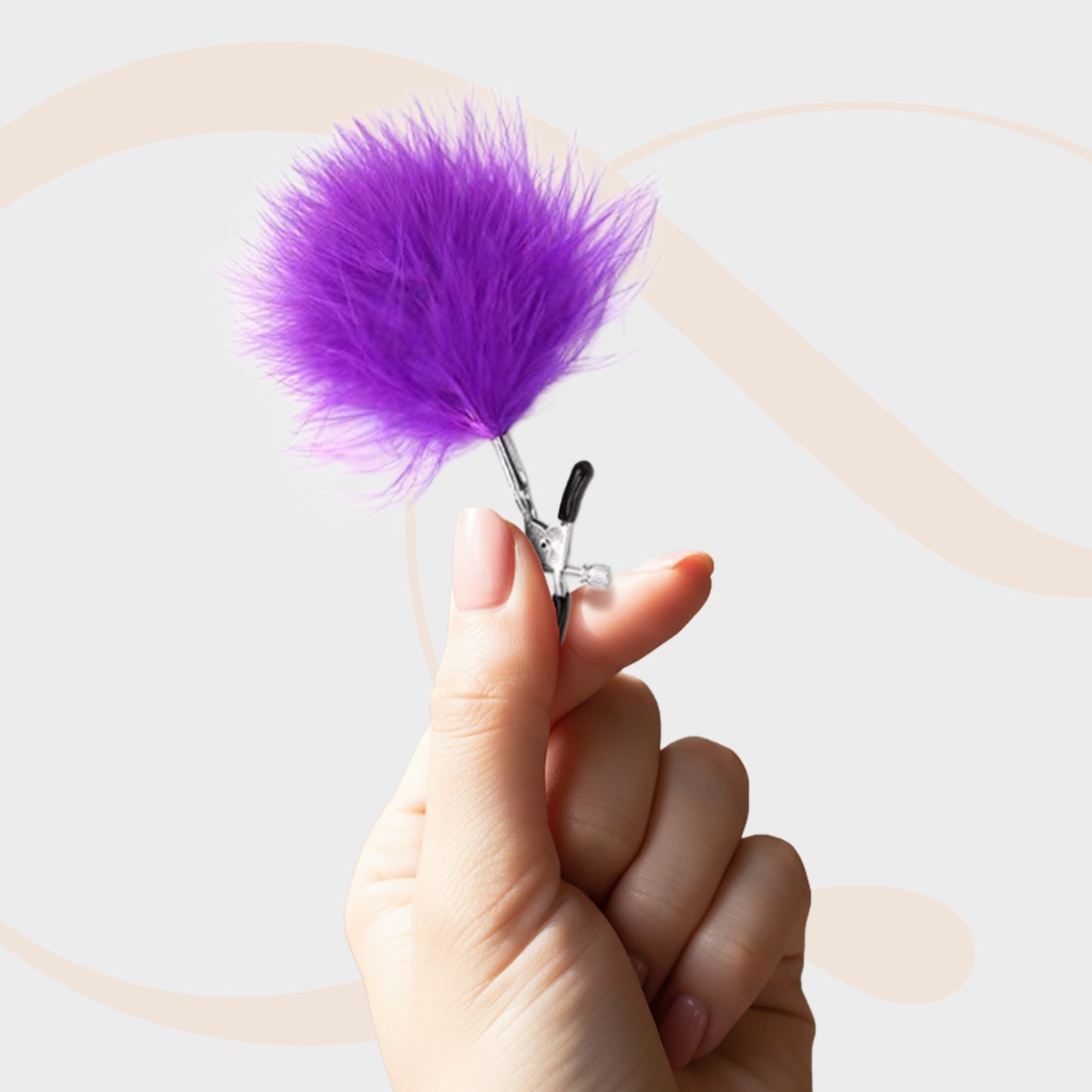 Flauschige Brustwarzenklemmen