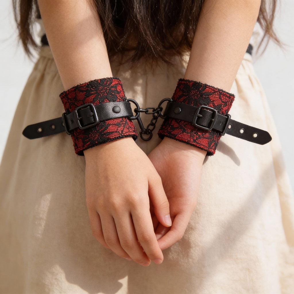 Rote Sirenen-Handschellen