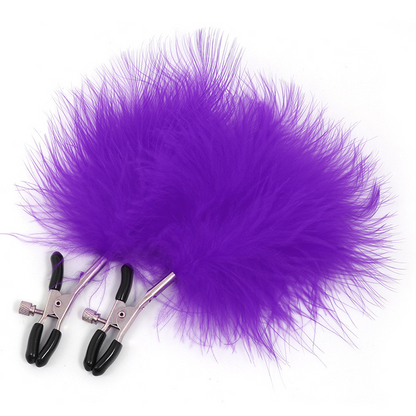 Flauschige Brustwarzenklemmen