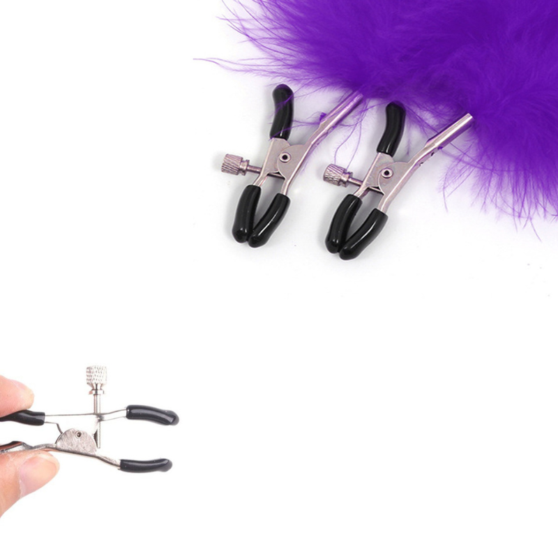 Flauschige Brustwarzenklemmen