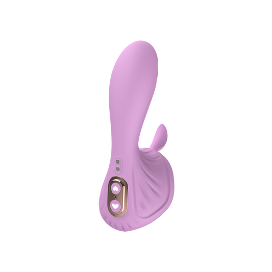 Purple dual vibrator on transparent background
